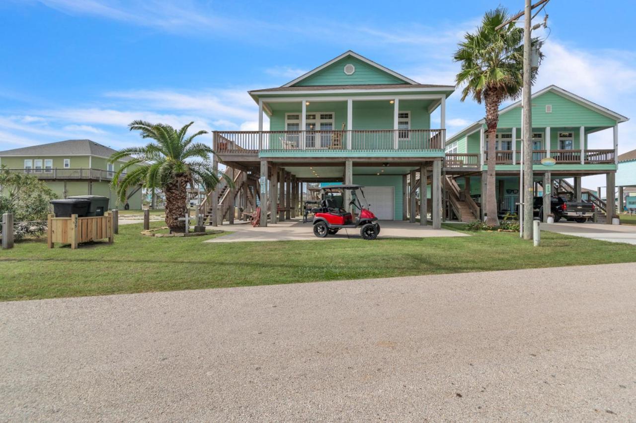 Steps To Beach Golf Cart About Time Beach Retreat Bolivar Peninsula Ngoại thất bức ảnh